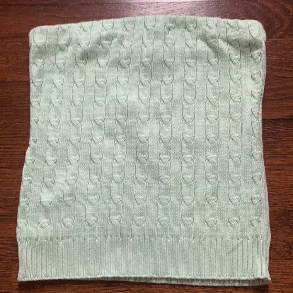 Mint Green Cable Knit Tube Top